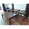 Image 1 : Coffee Table + 3 Matching End Tables, - 17% Buyer Fee. Payment Processed through Live Auction World 