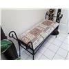 Image 2 : Cushioned Metal Hallway Bench