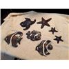 Image 1 : Art Deco Wall Hangings, Fish, Starfish, Signed By Artist