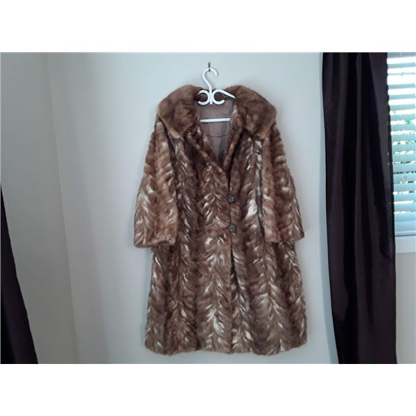 Vintage Pastel + White Mink Paw Coat With Appraisal For Insurance From Husdon Bay Company $3500