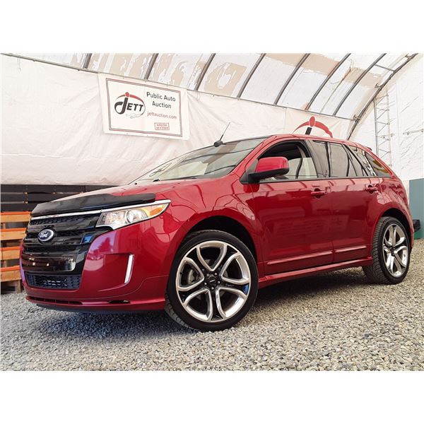 C6B --  2011 FORD EDGE SPORT AWD, Red, 184732 KM