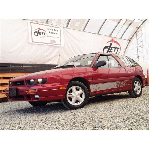 A1 --  1991 ISUZU IMPULSE, Red, 269869 KM  "NO RESERVE"