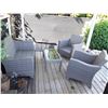 Image 1 : Grey wicker style patio set 4 pieces