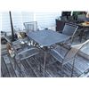 Image 1 : Metal mesh tall table & 4 chairs
