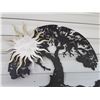 Image 2 : Metal wall hanging of sun and tree