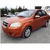 Image 3 : B1 --  2007 CHEVROLET AVEO LT, Orange, 211 267 KM's