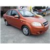 Image 9 : B1 --  2007 CHEVROLET AVEO LT, Orange, 211 267 KM's