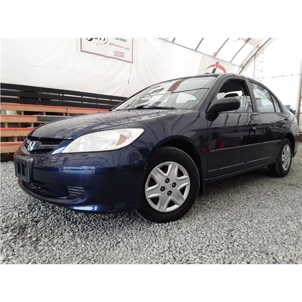 C3 --  2004 HONDA CIVIC DX, Blue, 223 872 KM's