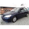 Image 3 : C3 --  2004 HONDA CIVIC DX, Blue, 223 872 KM's