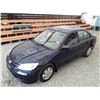 Image 4 : C3 --  2004 HONDA CIVIC DX, Blue, 223 872 KM's