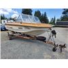 Image 1 : 0D --  1981 GLASCON 16FT APX BOAT WITH A 40 HP MERCURY OUTBOARD CHARITY "NO RESERVE"