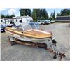 Image 3 : 0D --  1981 GLASCON 16FT APX BOAT WITH A 40 HP MERCURY OUTBOARD CHARITY "NO RESERVE"