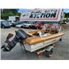 Image 8 : 0D --  1981 GLASCON 16FT APX BOAT WITH A 40 HP MERCURY OUTBOARD CHARITY "NO RESERVE"
