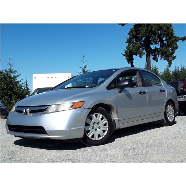 A9 --  2006 HONDA CIVIC DX , Silver, 326394 KM