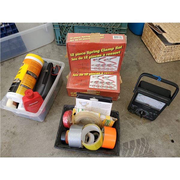 Misc lot of Clamps, Electronic guages