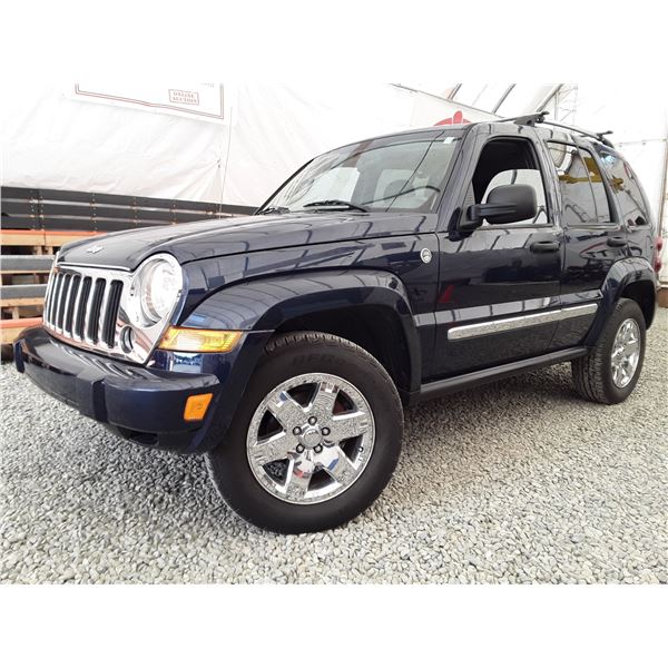 A4 --  2006 JEEP LIBERTY LIMITED 4X4, Blue, 234 495 KM  "NO RESERVE"