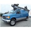 Image 1 : 0A  --  2001 FORD ECONOLINE E350 SUPER DUTY VAN BUCKET LIFT, Blue, 264 737 KM