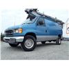 Image 2 : 0A  --  2001 FORD ECONOLINE E350 SUPER DUTY VAN BUCKET LIFT, Blue, 264 737 KM