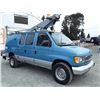 Image 7 : 0A  --  2001 FORD ECONOLINE E350 SUPER DUTY VAN BUCKET LIFT, Blue, 264 737 KM
