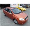 Image 10 : B1 --  2007 CHEVROLET AVEO LT, Orange, 211 267 KM's