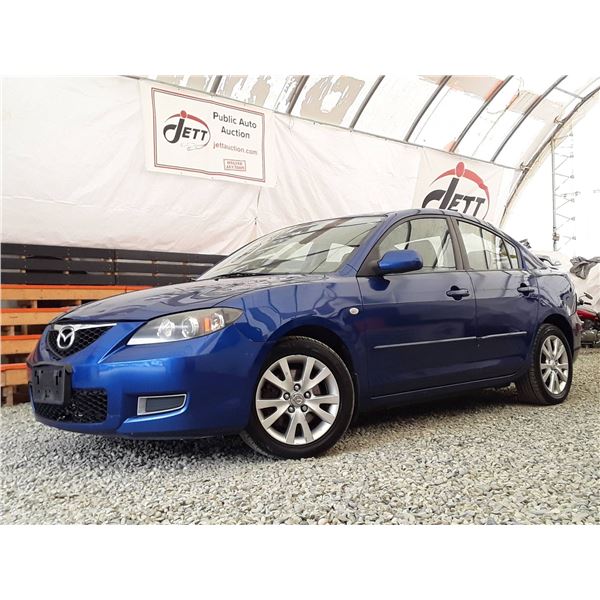 A12A --  2007 MAZDA 3I, Blue, 317 437 TMU KM