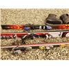 Image 3 : 3 Sets of Skis all with Bindings and a pair of Ski Boots