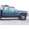 Image 29 : 0B -- 1997 CHEVROLET GMT400 K3500 4X4 FLAT DECK, Green, 231321 Km's TMU