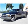 Image 1 : A12F --  2000 CHEVROLET SILVERADO EXT CAB 4X4, Blue, 345172 KM  "NO RESERVE"