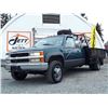 Image 2 : 0B -- 1997 CHEVROLET GMT400 K3500 4X4 FLAT DECK, Green, 231321 Km's TMU