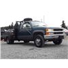 Image 7 : 0B -- 1997 CHEVROLET GMT400 K3500 4X4 FLAT DECK, Green, 231321 Km's TMU