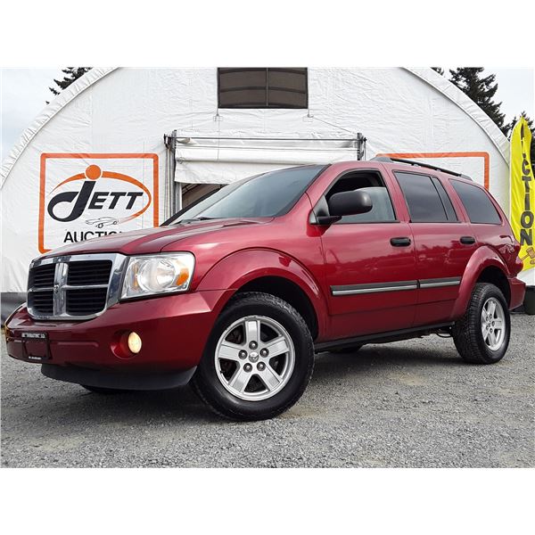 F4 --  2008 DODGE DURANGO SLT 4X4, Red, 192481 KM