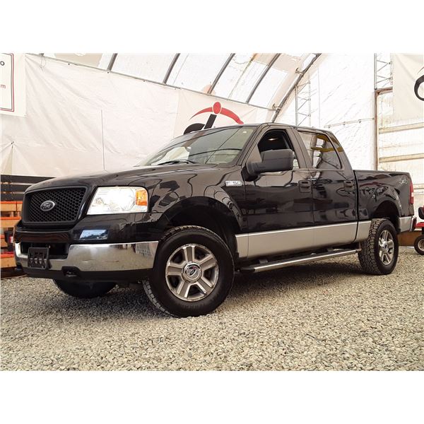 F3 --  2005 FORD F150 SUPER CREW 4X4, Black, 295662 KM