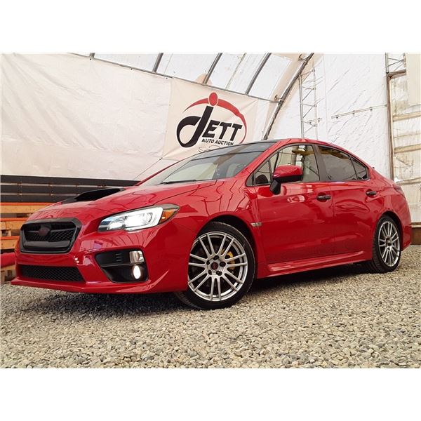C6A --  2015 SUBARU WRX LTD AWD, Red, 134936 KM