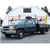 Image 1 : 0A -- 1997 CHEVROLET GMT400 K3500 4X4 FLAT DECK, Green, 231321 Km's TMU