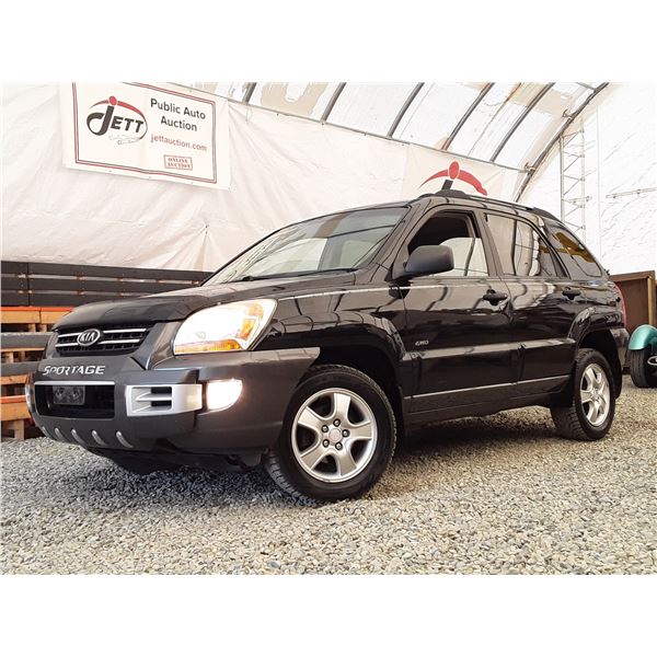 H4 --  2007 KIA SPORTAGE EX AWD, Black, 241854 KM