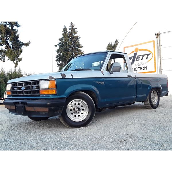 A12A --  1992 FORD RANGER CUSTOM, Green, 369983 KM