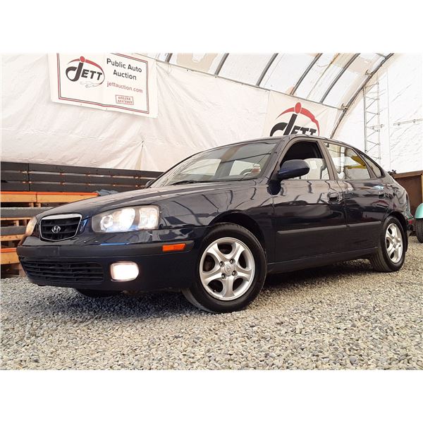 B6 --  2003 HYUNDAI ELANTRA GLS, Blue, 230150 KM