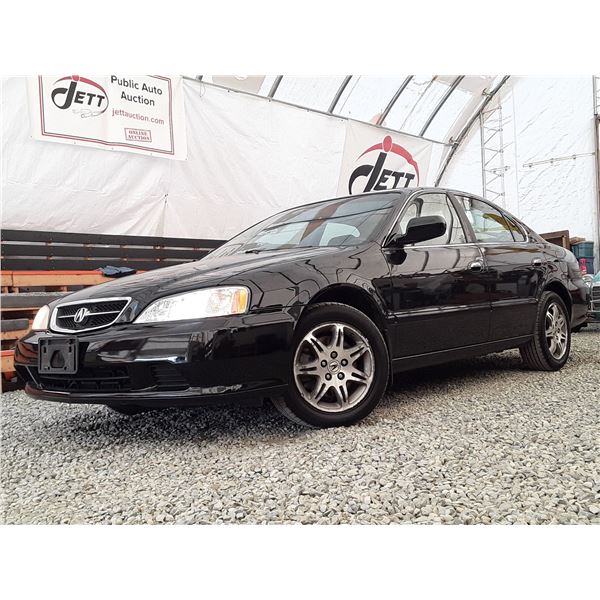 A12B --  2000 ACURA 3.2TL, Black, 231017 KM