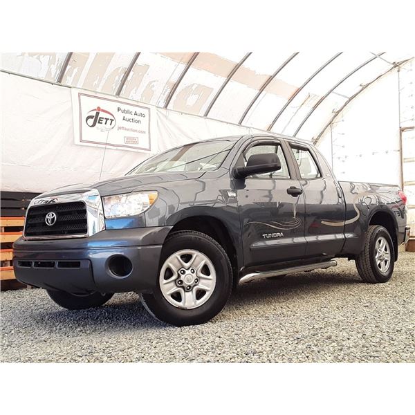 0B -- 2008 TOYOTA TUNDRA SR5 DOUBLE CAB, Blue, 231841 KM