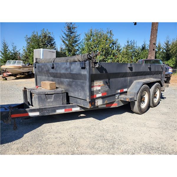 0D -- 2015 RAINBOW TRAILER DUMP BOX, BLACK