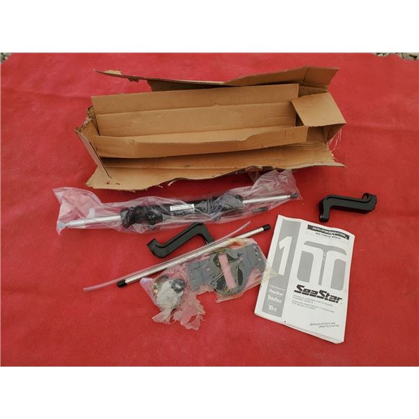 Sea star hydraulic steering for outboard