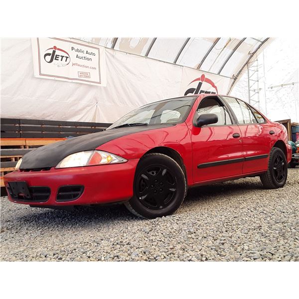 A11 --  2002 CHEVROLET CAVALIER LS , Red, 265598 KM
