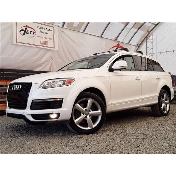 C6D --  2009 AUDI Q7 TDI S-LINE QUATTRO AWD, White, 223433 KM