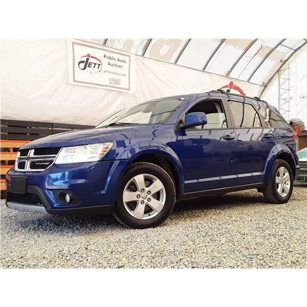 A2 --  2012 DODGE JOURNEY SXT, Blue, 202286 KM  "NO RESERVE"
