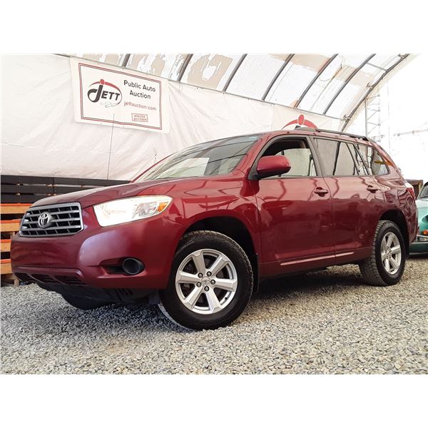 D3 --  2008 TOYOTA HIGHLANDER AWD, Red, 293 968 KM