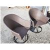 Image 2 : Set of 2 plastic wicker like outdoor chairs