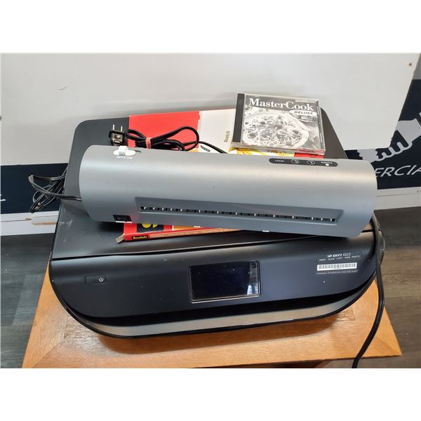 HP  4522 all-in-one Printer 7 laminator with pouches