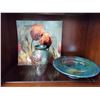 Image 1 : Decorative plate vase and bowls ( signed)
