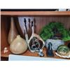 Image 3 : Shelf of clay bases stone carvings and more