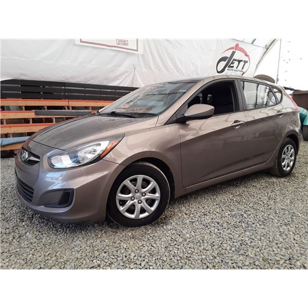A5 --  2014 HYUNDAI ACCENT GLS, Grey, 185903 KM